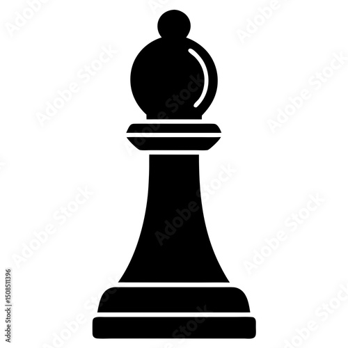 chess pawn icon on white background  .svg