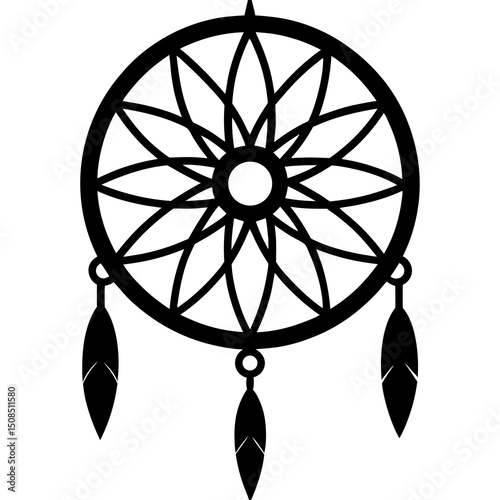 dream catcher on white background  .svg