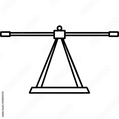 telescope on a white background