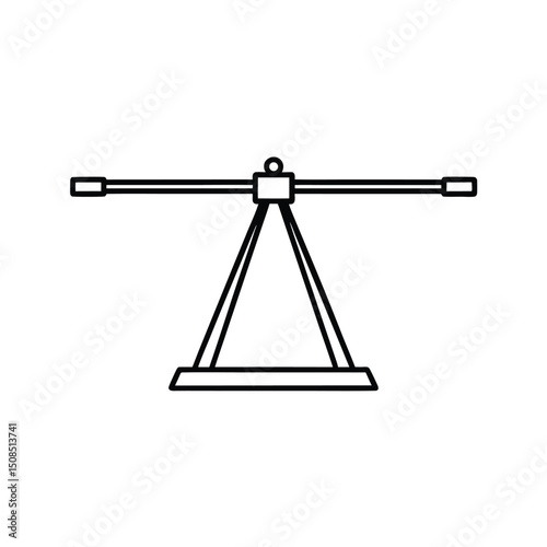 telescope on a white background