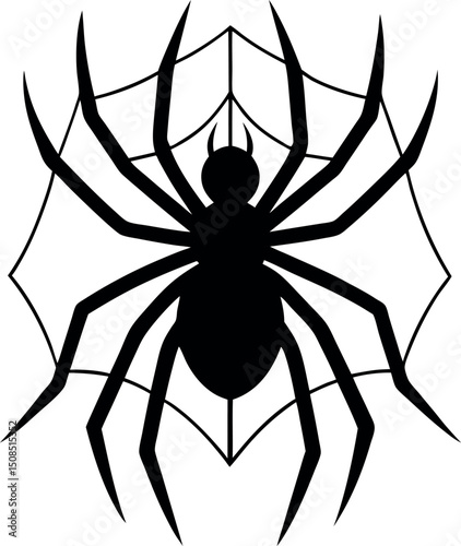 spider on a white background