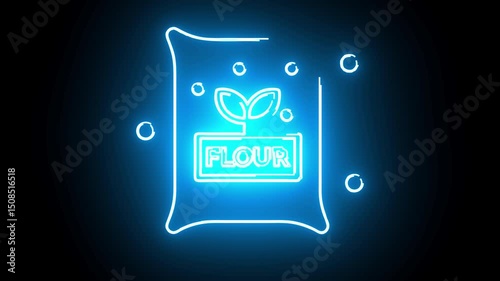  Baking Solid Glyph icon pack Vector icon neon animation