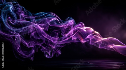 Purple Smoke Abstract Background Texture.