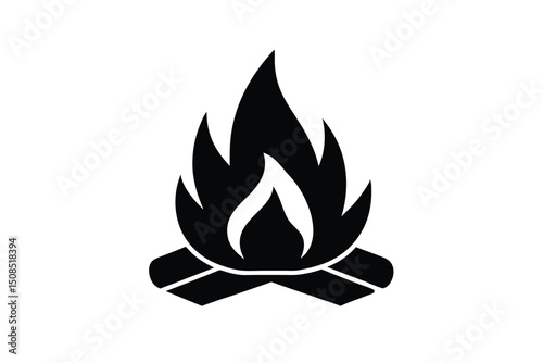 campfire vector icon