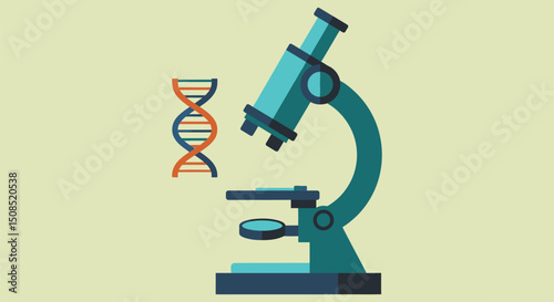 Microscope with DNA Strand