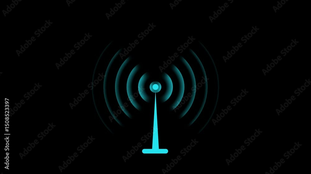 Wi-fi wireless internet network net connection icon logo wi-fi . technology wireless signal icon .
