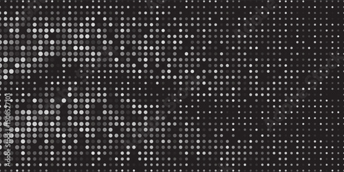 Black and White Random Pixels Pattern. Pixel Art Concept Background. 3d rendering eps 10