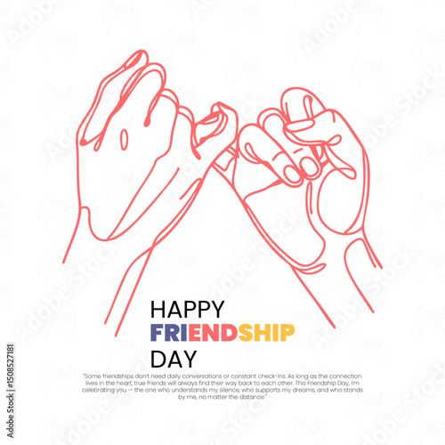 Happy Friendship Day Social Media Template For Instagram Post Feed