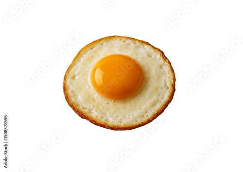 fried egg on a white background