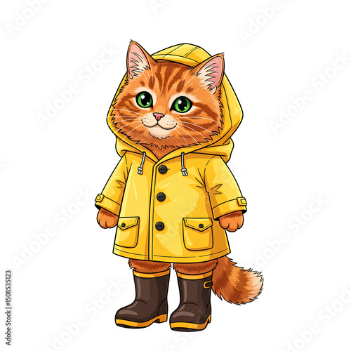 A cute cat Wearing hoodi  photo