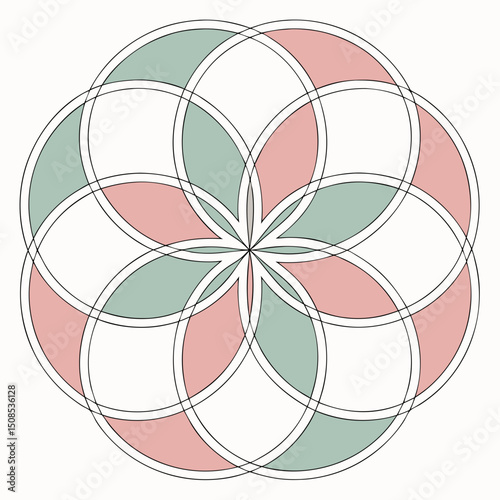 Intricate Mandala Art Vector | Boho Floral Mandala Design | Symmetrical Line Art for Coloring Pages, Tattoos, Cricut, and Digital Downloads