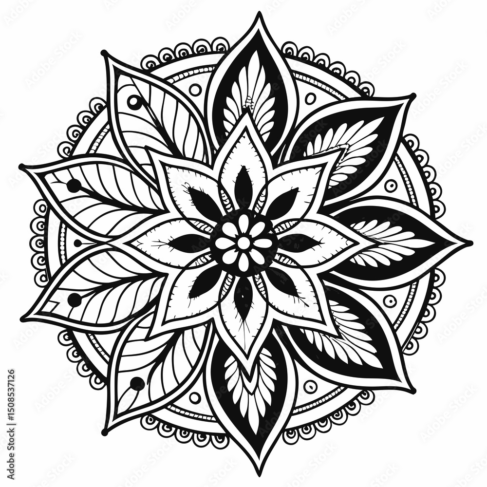 Fototapeta premium Mandala Pattern Designs