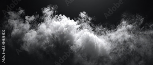 Abstract Gray Scale Smoke Cloud Background