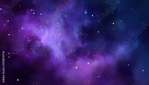 Purple Pink Nebula Space Background