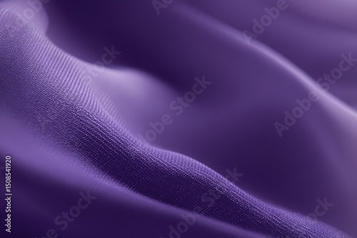 Closeup Purple Fabric Texture With Shimmering Details