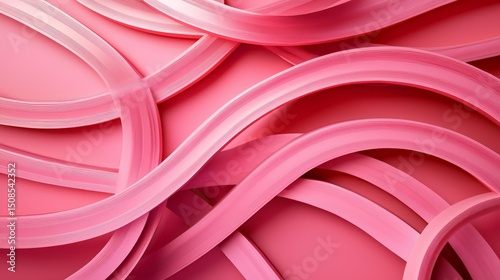 Minimalistic Rhythmic Lines Bending in Smooth Arcs Pattern Design