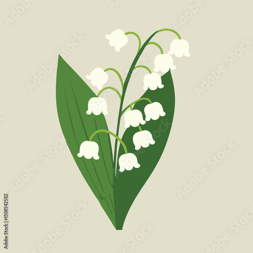 Lili flower line art vector on white back ground