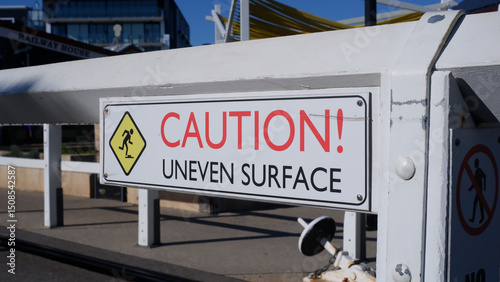 Caution, Uneven Surface