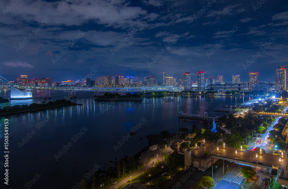 Obraz premium お台場から見る東京の夜景