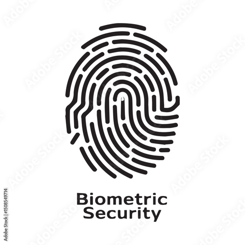 Biometric security icon