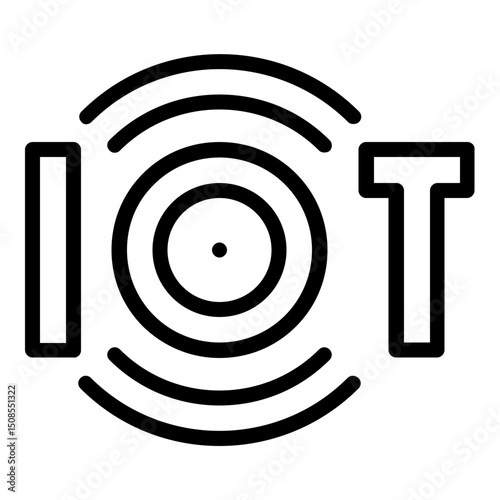 internet of things icon line