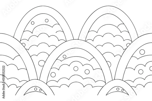 Abstract Vector Design with Geometric Shapes Possibly a Logo or Graphic Element Featuring CMYK Colors and Helvetica and Courier Fonts for Creative Projects