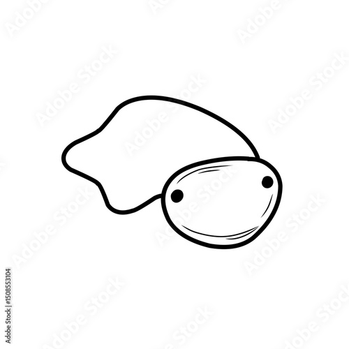pirate eye patch sketch illustration