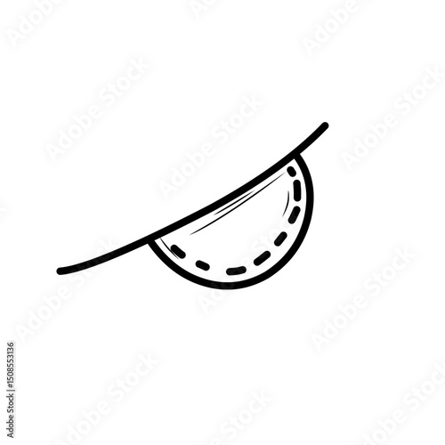 pirate eye patch sketch illustration