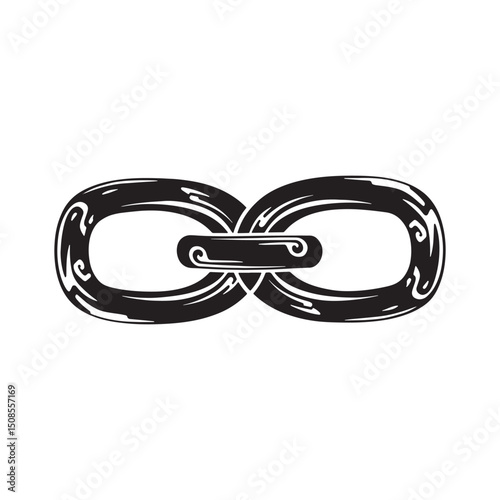 Tribal Link Icon Vector Art for Merchandise and Apparel Printing