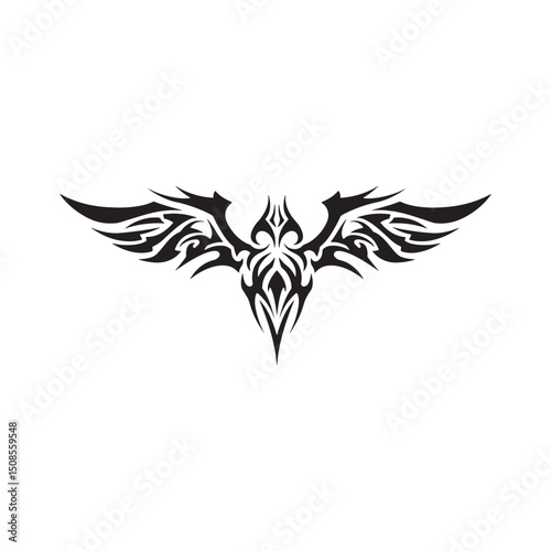 Tribal Air Element Symbol, A Bold Tattoo-Inspired Vector Design
