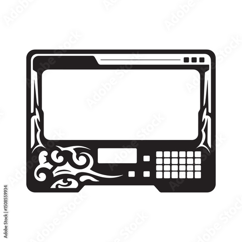 Tribal Terminal Icon Vector for Merchandise Apparel Print Design