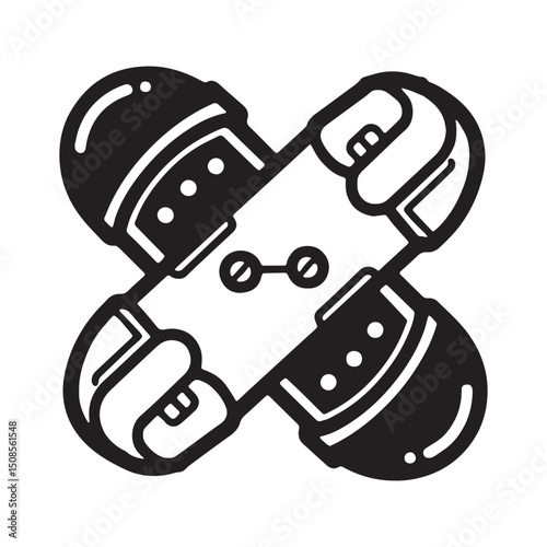 Futuristic Cyberpunk Cancer Awareness Icon for Merchandise Appar