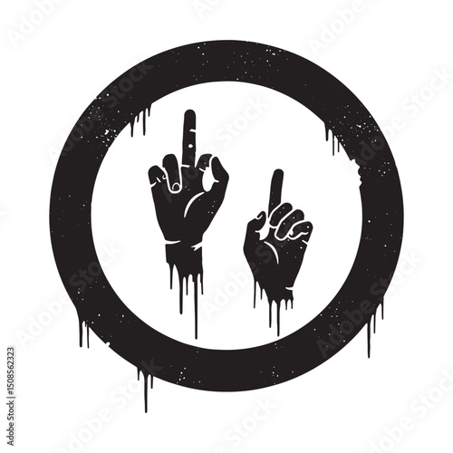 Expressive Diversity, A Stencil Art Illustration for Apparel and