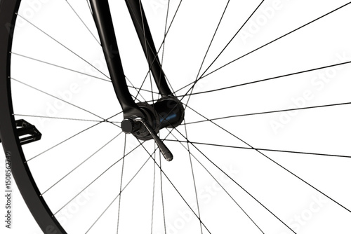 Black Fixed-Gear / Fixie Bicycle 3D Model
