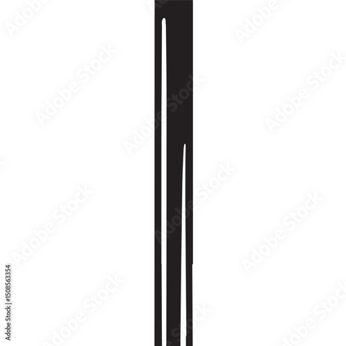 Cyberpunk Pope's Staff, A Striking Black and White Vector Art fo