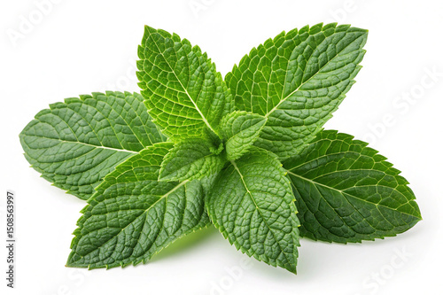 mint isolated on white background