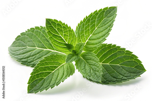 mint isolated on white background