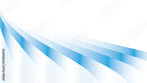 Abstract  white and blue color, modern design stripes background with curve lines. Vector illustration.
