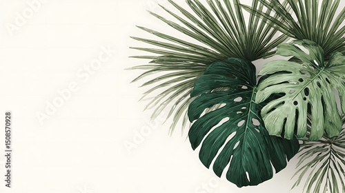 Minimal Tropical Wall Art Design