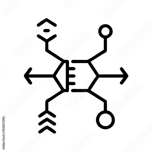 Advanced mRNA Technology Icon  A Visual Representation of  Genetic Engineering and  Biomedical Innovation