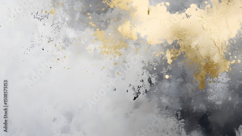 Abstract Gold and Grey Texture Elegant Metallic Background for Design Projects