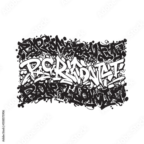Progress Pride Flag Graffiti Vector Art for Merchandise and Appa