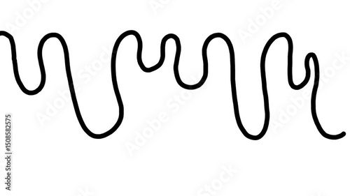 animated video of melting liquid line