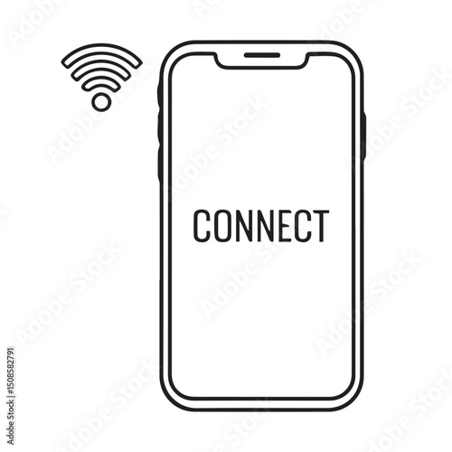 wi-fi zone. phone connect with wi-fi. 