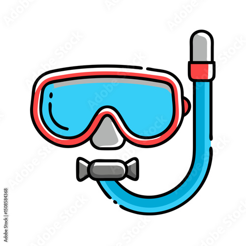 Snorkel mask for diving.