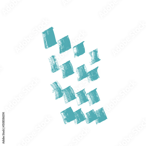 Colorful abstract shape and pattern handmade for good prints