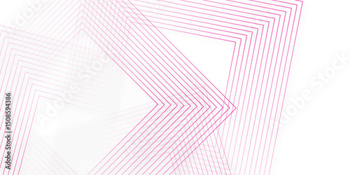 Abstract pink and white neon geometric light technology digital hi tech concept background. Vector illustration abstract graphic design banner pattern presentation background web template.