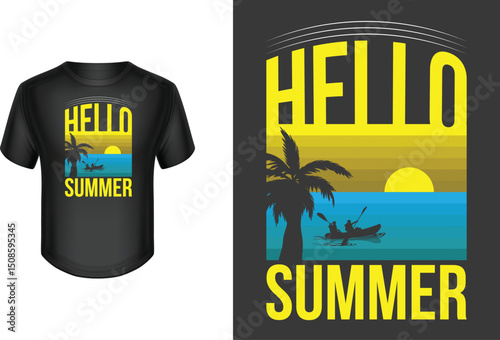 Summer t-shirt design.