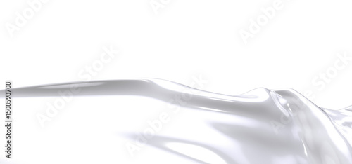 A close-up of a white fabri...