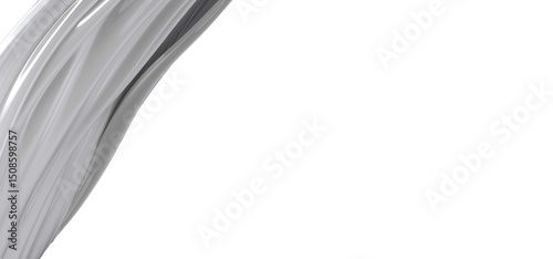 A close-up of a white fabri...